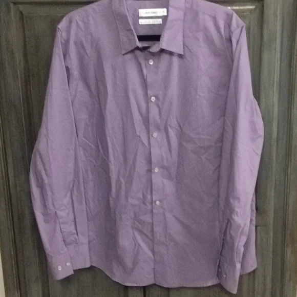 Calvin Klein | Shirts | Calvin Klein Lite Purple Dress Shirt | Poshmark